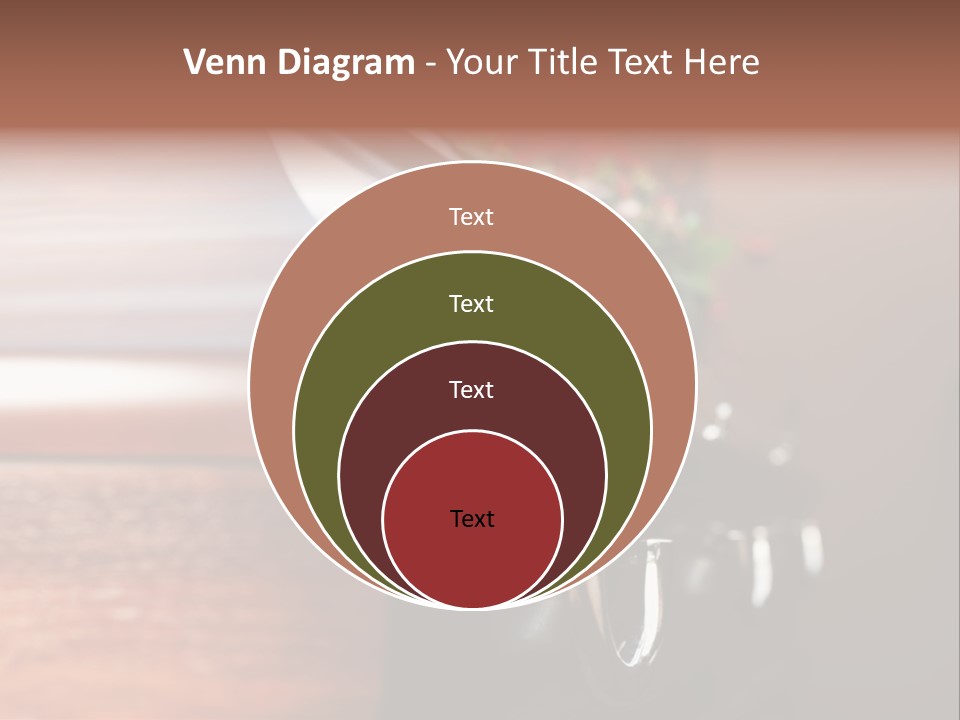 Graveyard Funeral Flower Arrangement PowerPoint Template