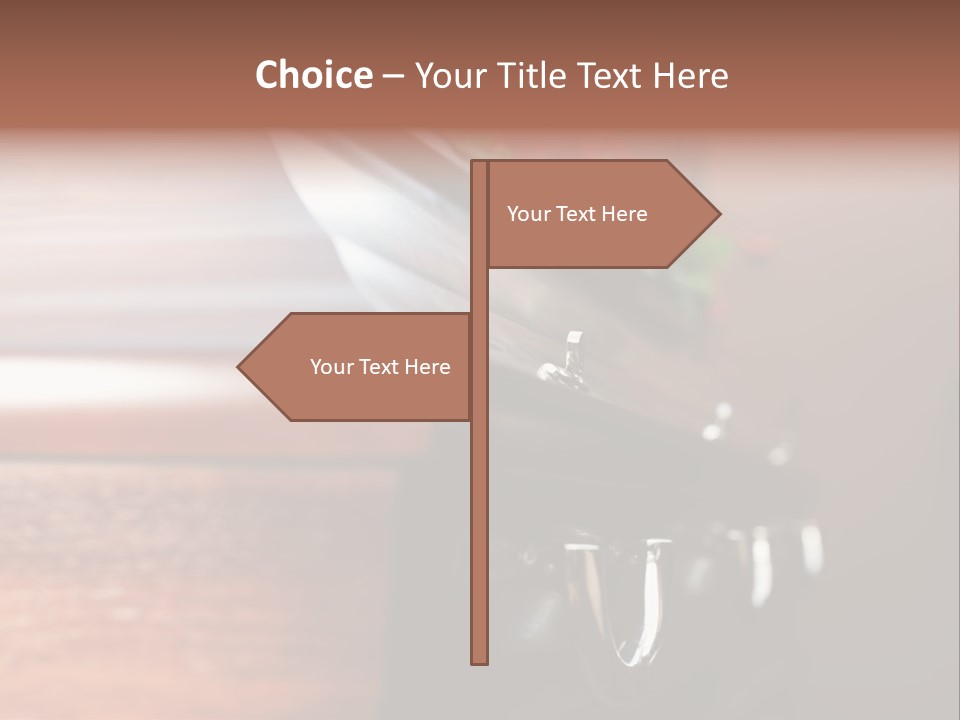 Graveyard Funeral Flower Arrangement PowerPoint Template