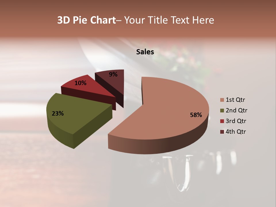 Graveyard Funeral Flower Arrangement PowerPoint Template