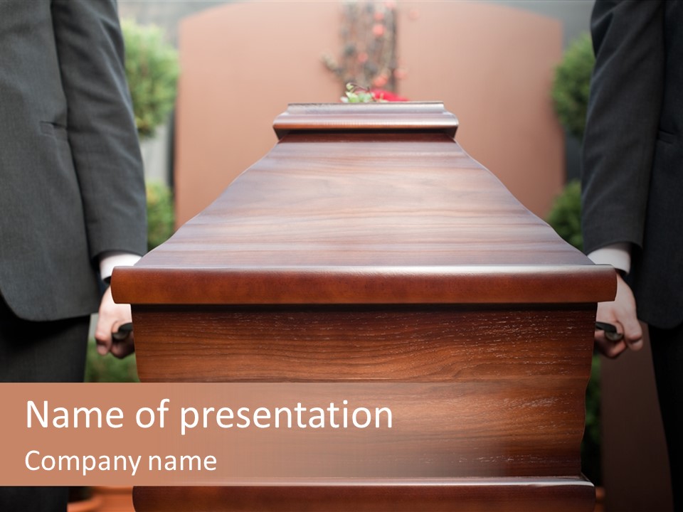 Flower Arrangement Funeral Parlor Carry PowerPoint Template