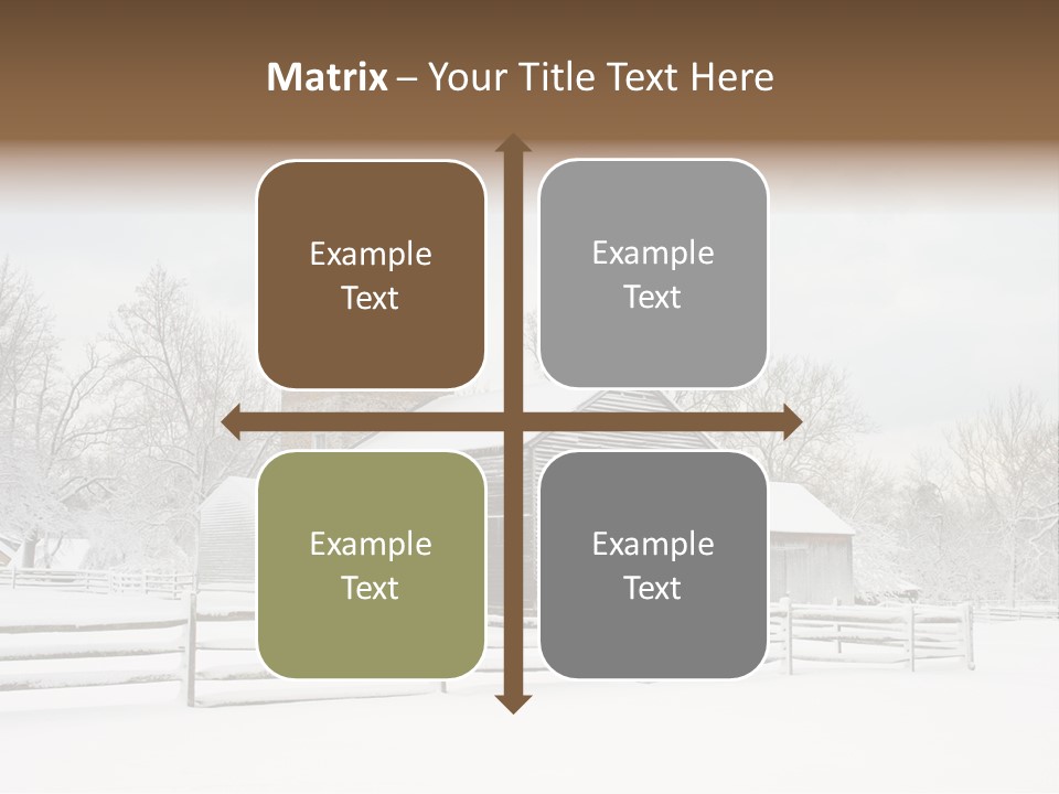 Batsto Village White Countryside PowerPoint Template