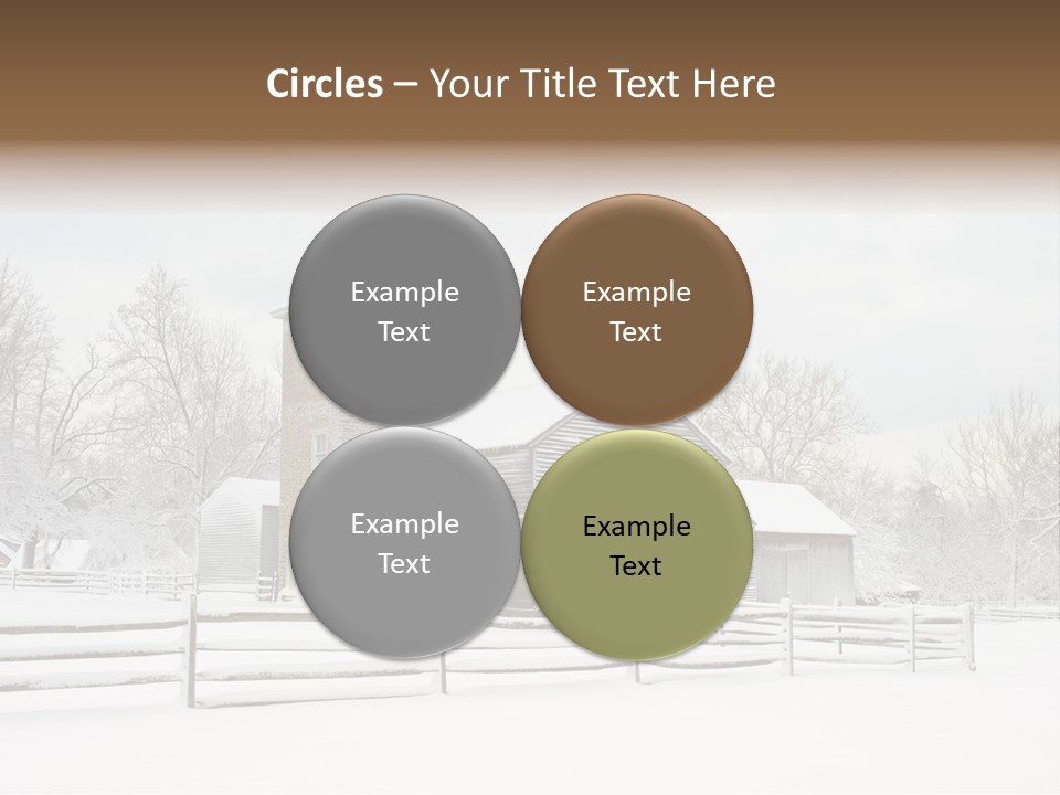 Batsto Village White Countryside PowerPoint Template