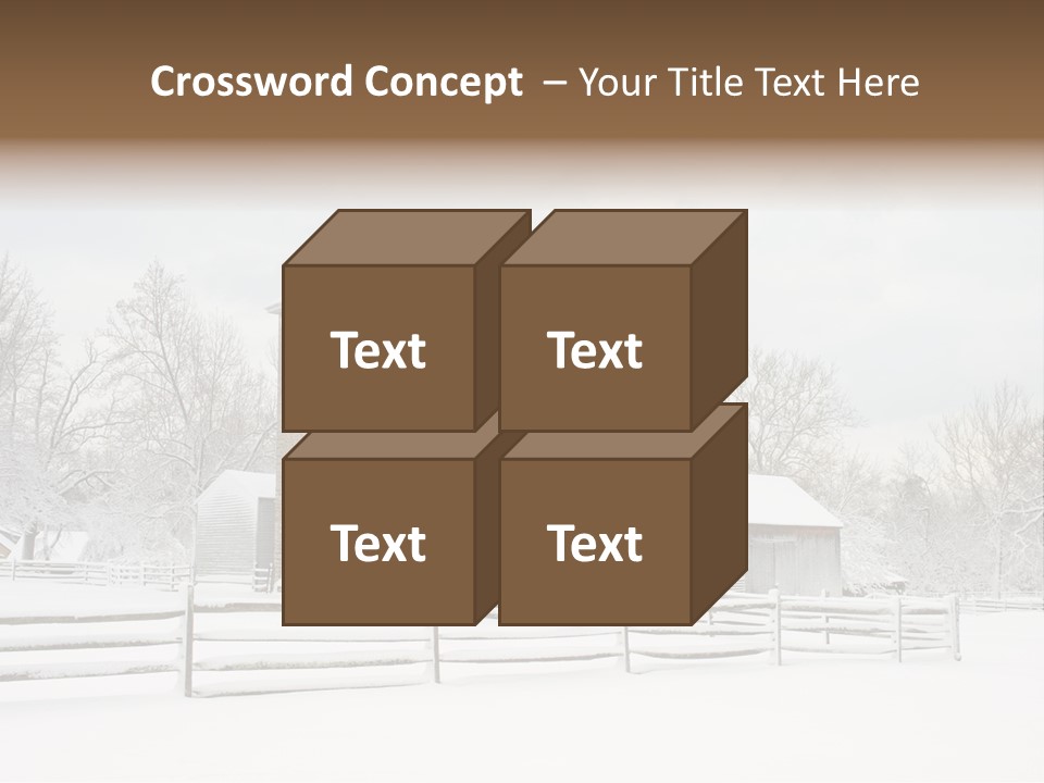 Batsto Village White Countryside PowerPoint Template