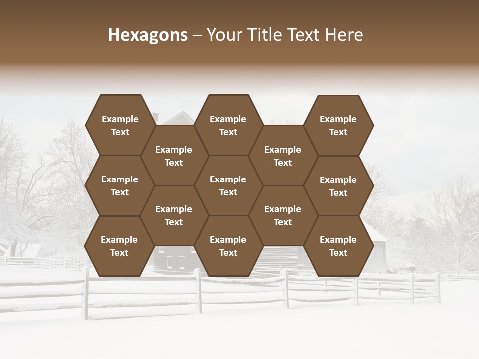 Batsto Village White Countryside PowerPoint Template