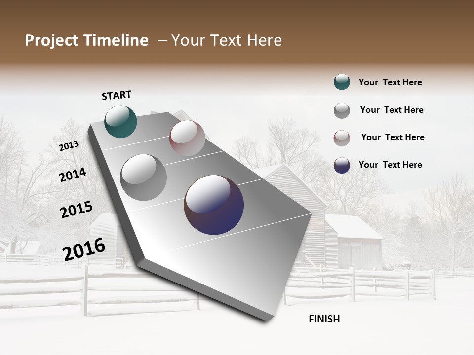 Batsto Village White Countryside PowerPoint Template