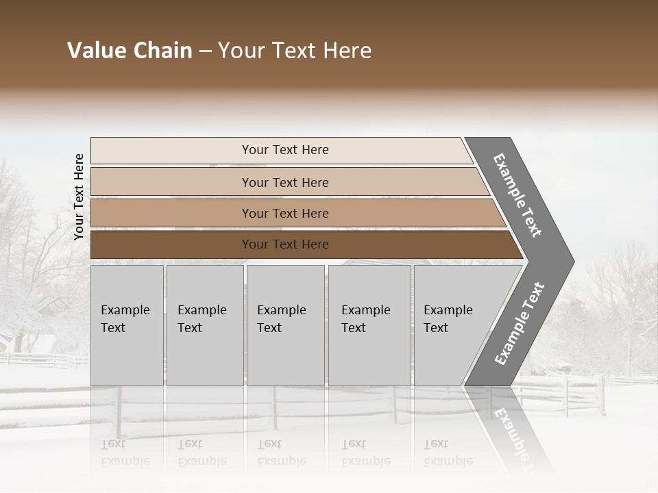 Batsto Village White Countryside PowerPoint Template