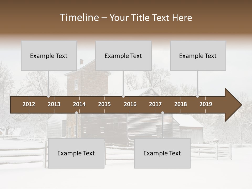 Batsto Village White Countryside PowerPoint Template
