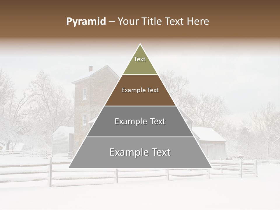 Batsto Village White Countryside PowerPoint Template