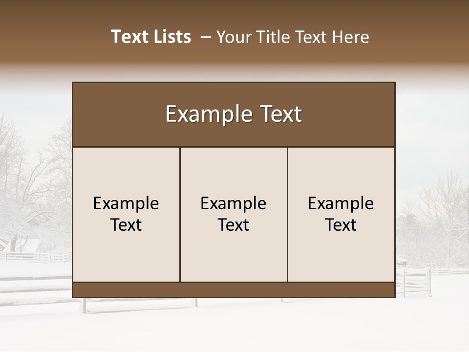 Batsto Village White Countryside PowerPoint Template