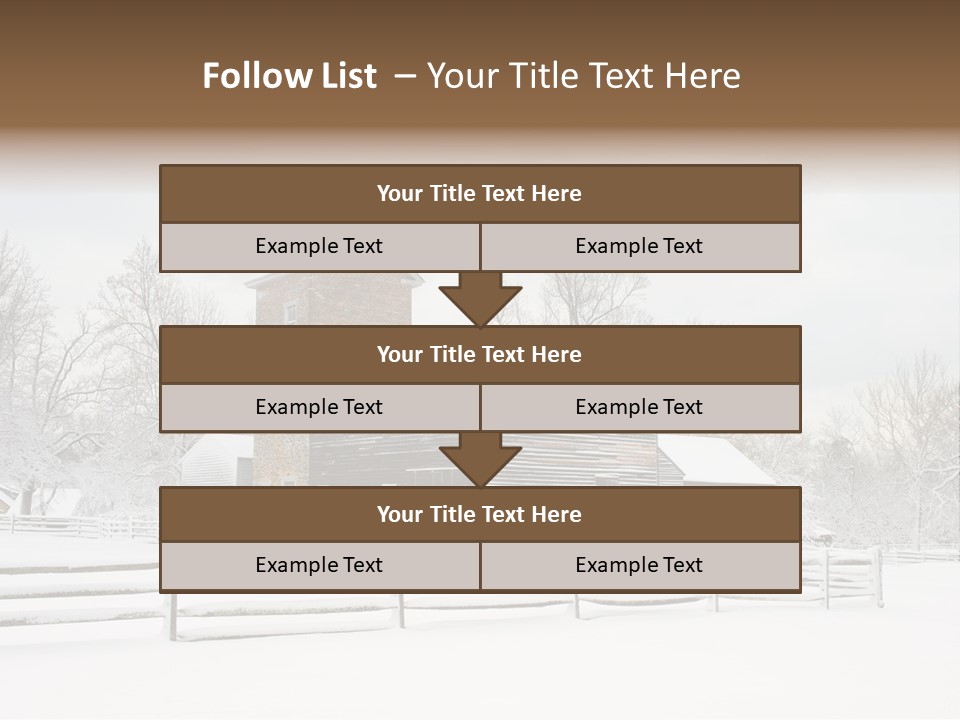 Batsto Village White Countryside PowerPoint Template