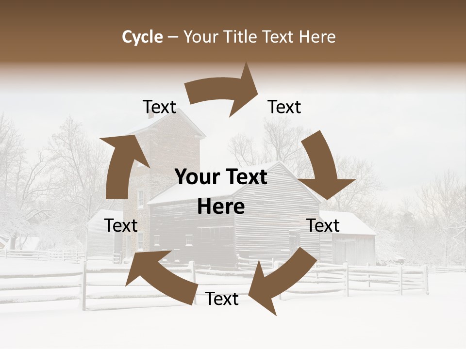 Batsto Village White Countryside PowerPoint Template