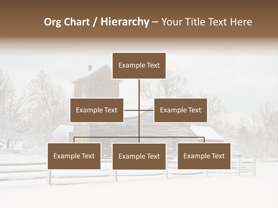 Batsto Village White Countryside PowerPoint Template