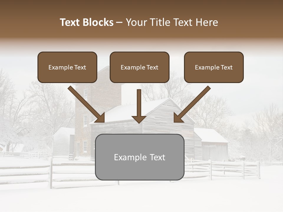 Batsto Village White Countryside PowerPoint Template