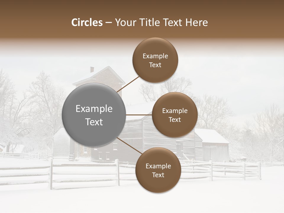 Batsto Village White Countryside PowerPoint Template