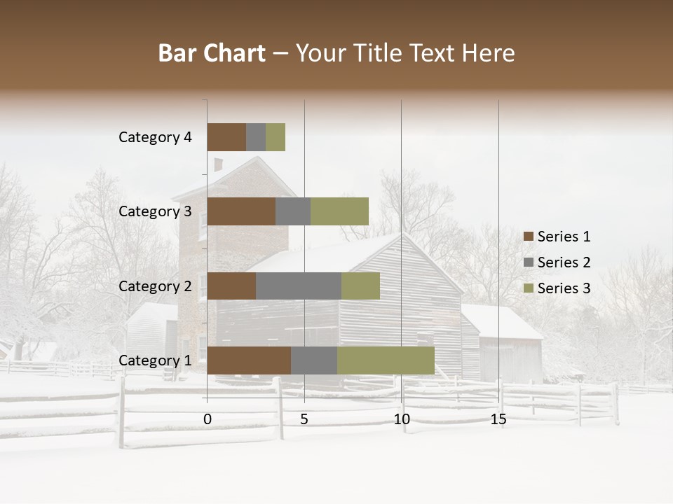 Batsto Village White Countryside PowerPoint Template