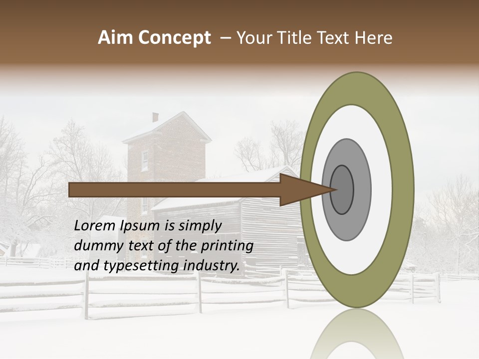 Batsto Village White Countryside PowerPoint Template