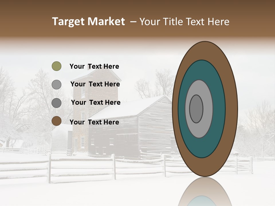 Batsto Village White Countryside PowerPoint Template