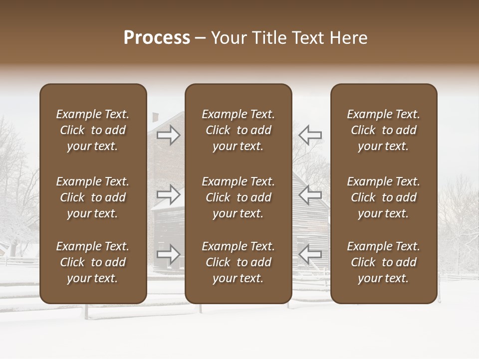 Batsto Village White Countryside PowerPoint Template