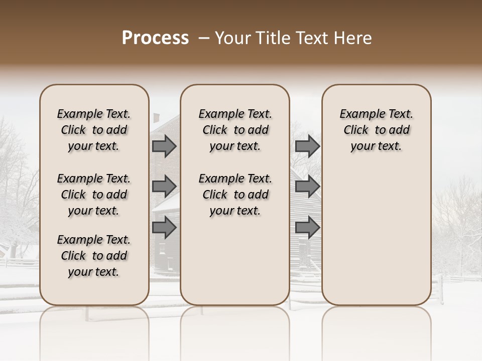 Batsto Village White Countryside PowerPoint Template