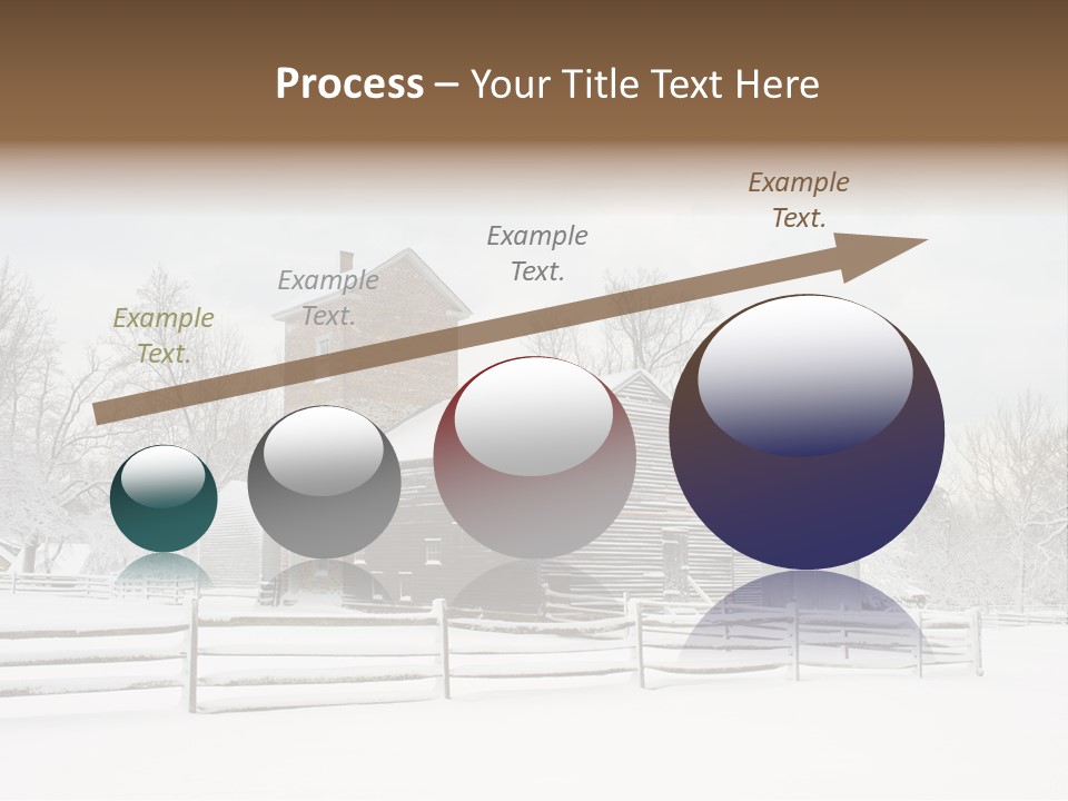 Batsto Village White Countryside PowerPoint Template