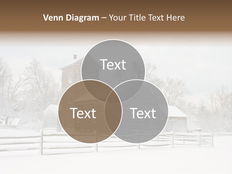 Batsto Village White Countryside PowerPoint Template