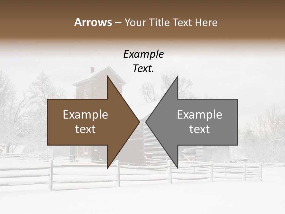 Batsto Village White Countryside PowerPoint Template
