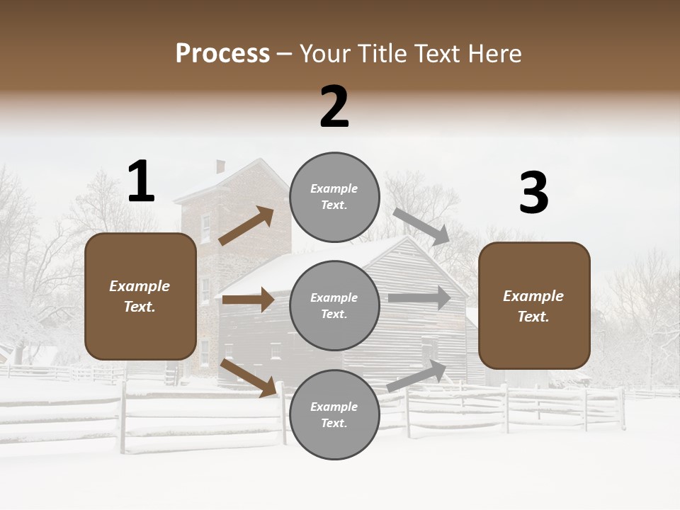 Batsto Village White Countryside PowerPoint Template