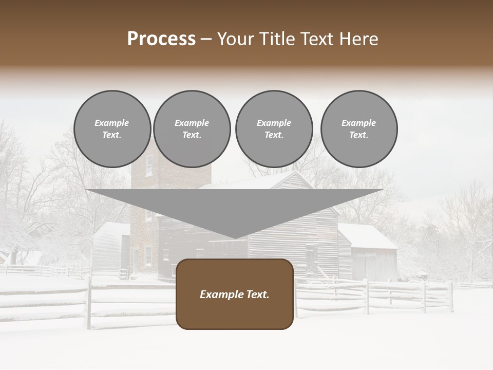 Batsto Village White Countryside PowerPoint Template