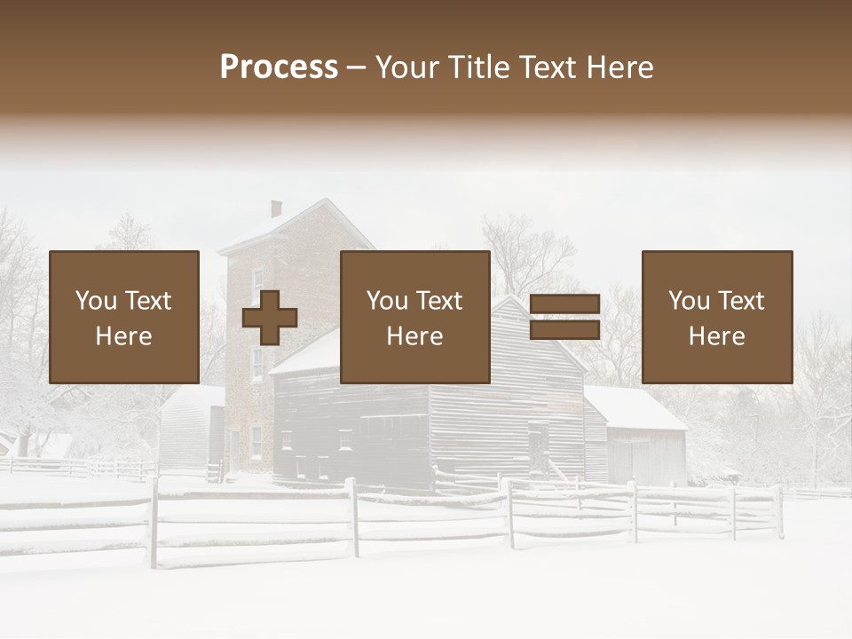 Batsto Village White Countryside PowerPoint Template
