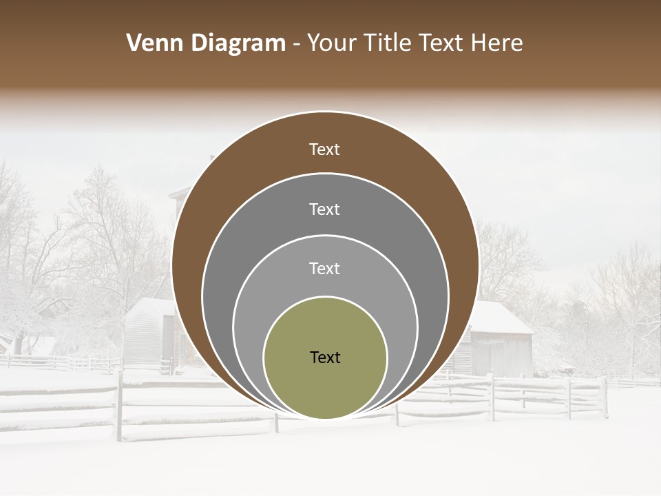 Batsto Village White Countryside PowerPoint Template