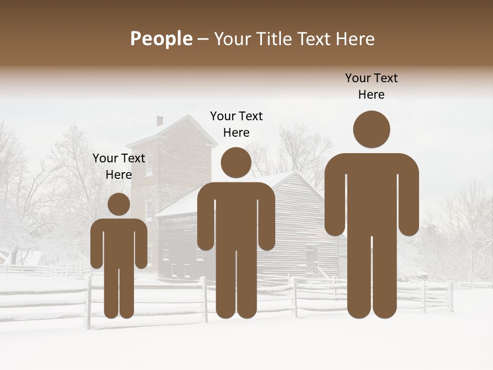 Batsto Village White Countryside PowerPoint Template