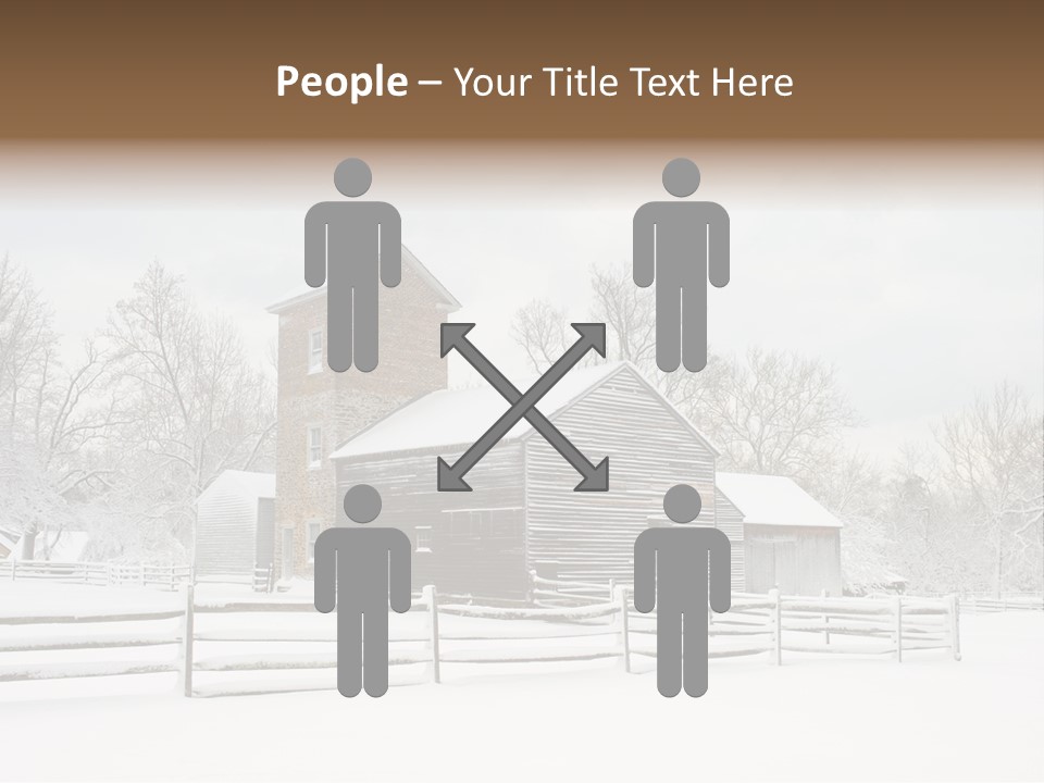 Batsto Village White Countryside PowerPoint Template