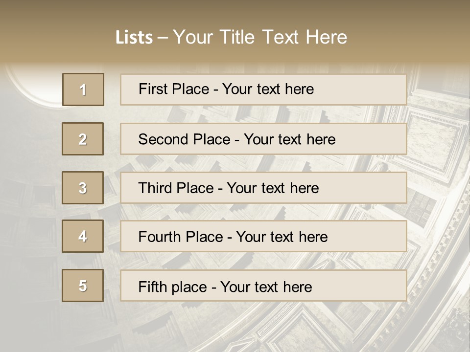 Empire Dome Column PowerPoint Template