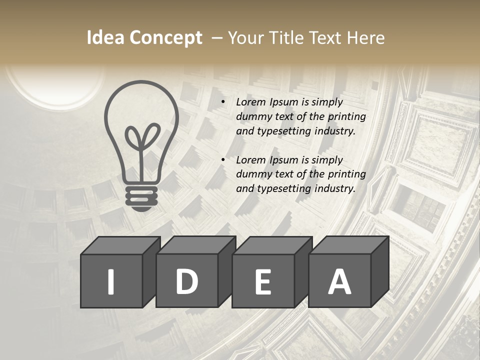 Empire Dome Column PowerPoint Template