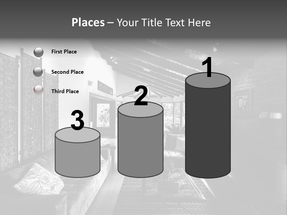 Residential Contemporary Interior PowerPoint Template