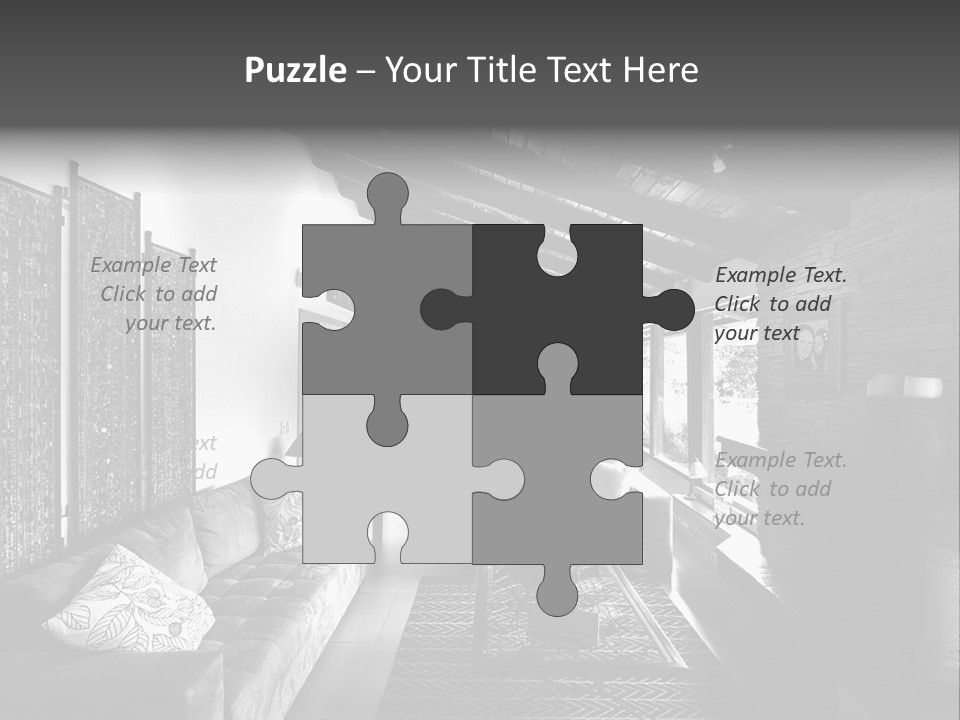 Residential Contemporary Interior PowerPoint Template