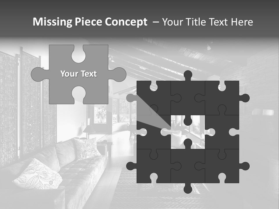 Residential Contemporary Interior PowerPoint Template