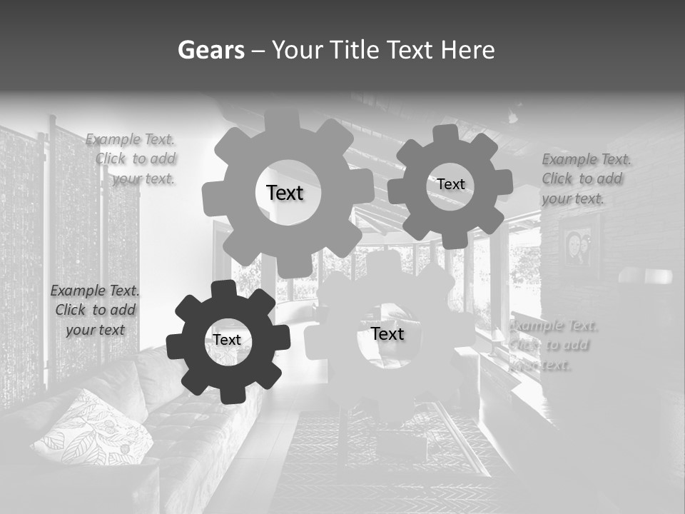 Residential Contemporary Interior PowerPoint Template