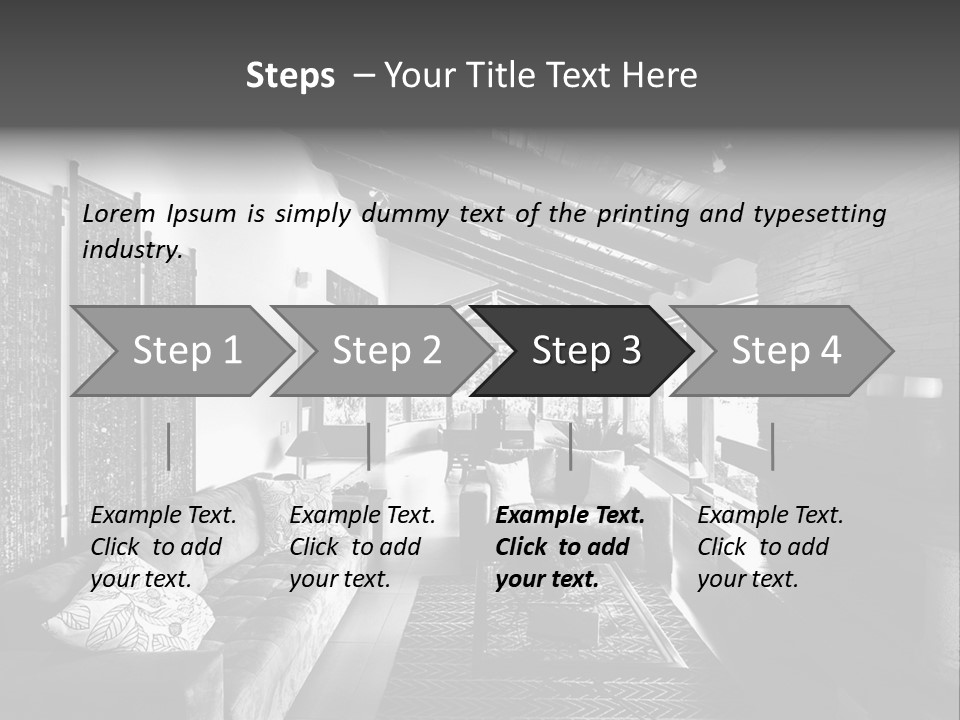 Residential Contemporary Interior PowerPoint Template