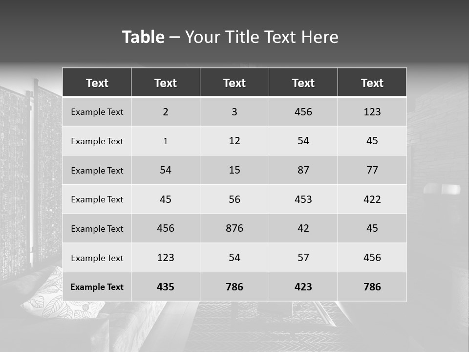 Residential Contemporary Interior PowerPoint Template