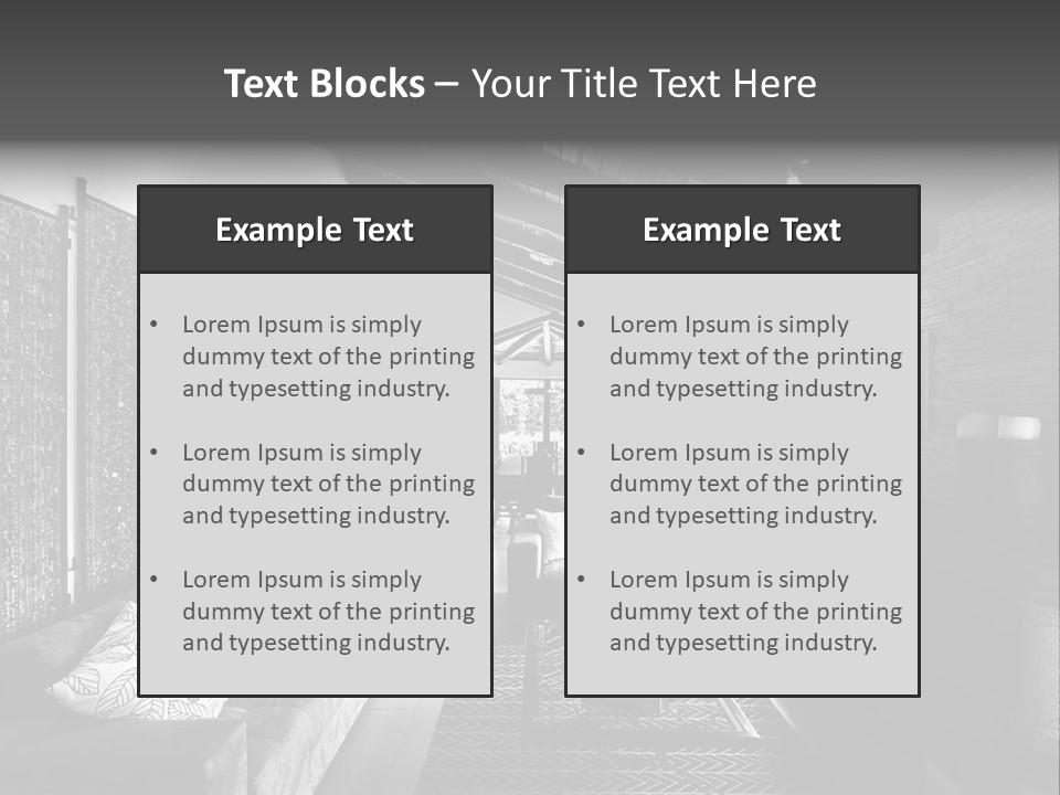 Residential Contemporary Interior PowerPoint Template