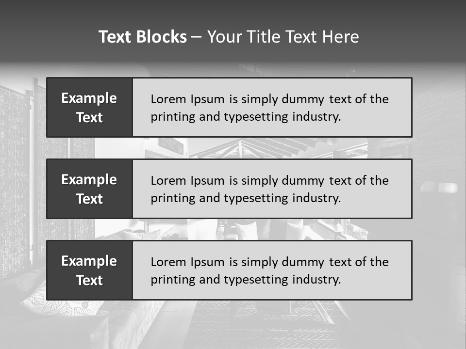 Residential Contemporary Interior PowerPoint Template
