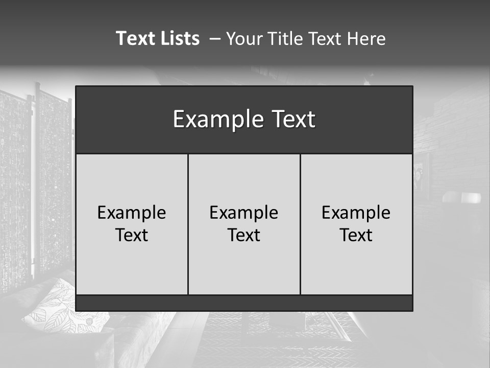 Residential Contemporary Interior PowerPoint Template