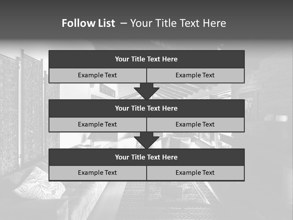 Residential Contemporary Interior PowerPoint Template