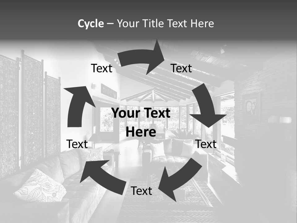 Residential Contemporary Interior PowerPoint Template