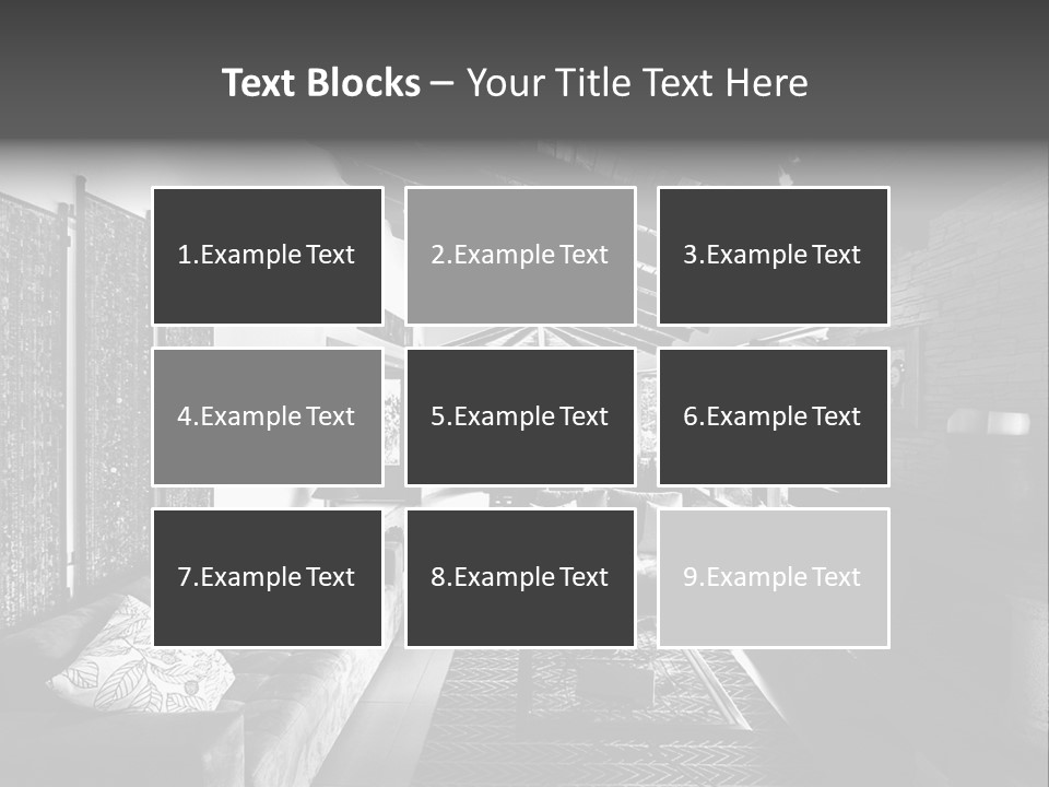 Residential Contemporary Interior PowerPoint Template