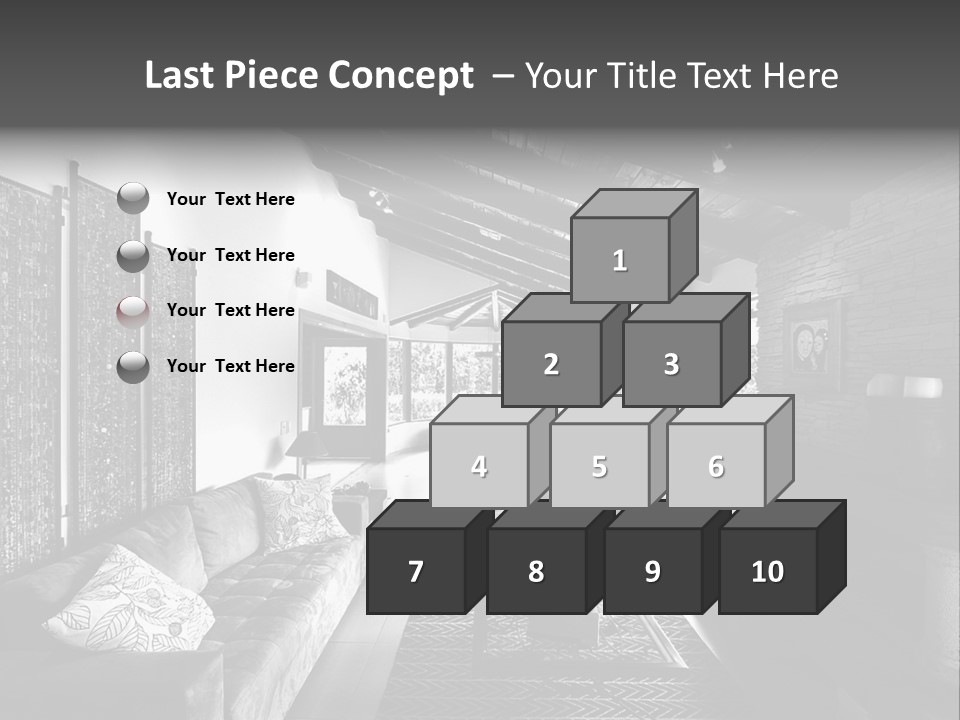 Residential Contemporary Interior PowerPoint Template