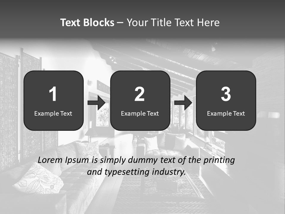 Residential Contemporary Interior PowerPoint Template
