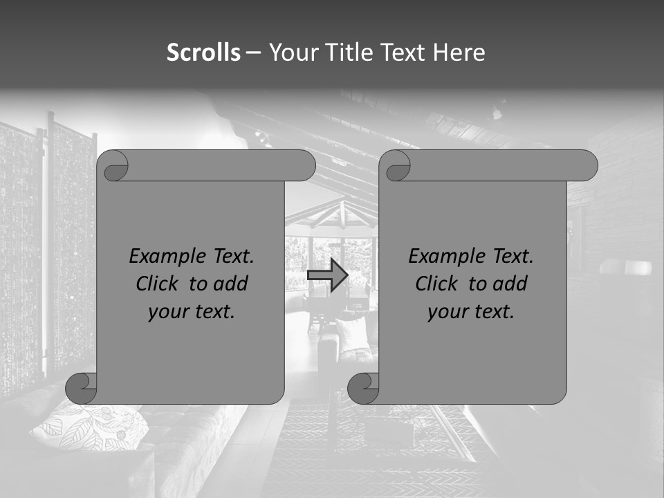 Residential Contemporary Interior PowerPoint Template