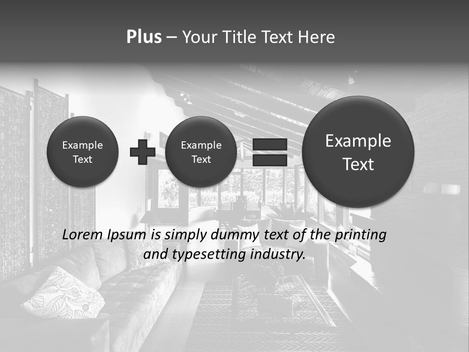 Residential Contemporary Interior PowerPoint Template